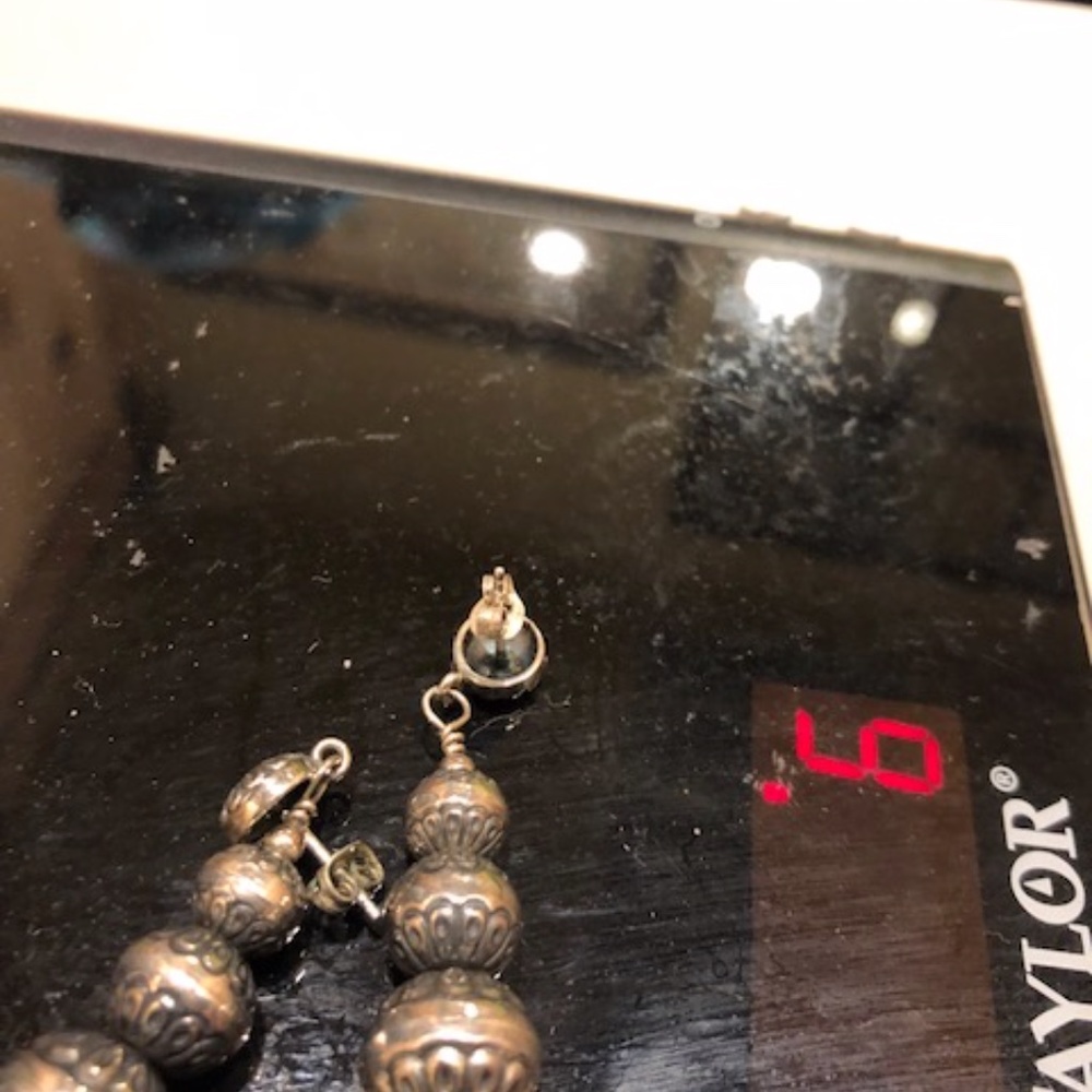 Carolyn Pollack Desert Pearl dangle earrings sterling - Picture 4 of 4